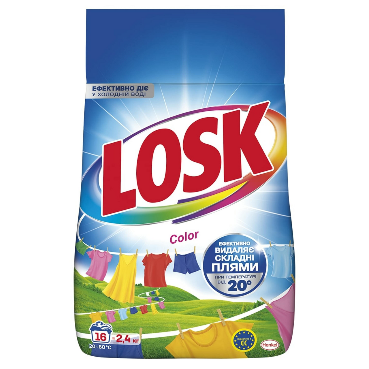 Losk Засіб мийний Color автомат для кольорових речей 2,4 кг 16 циклів прання