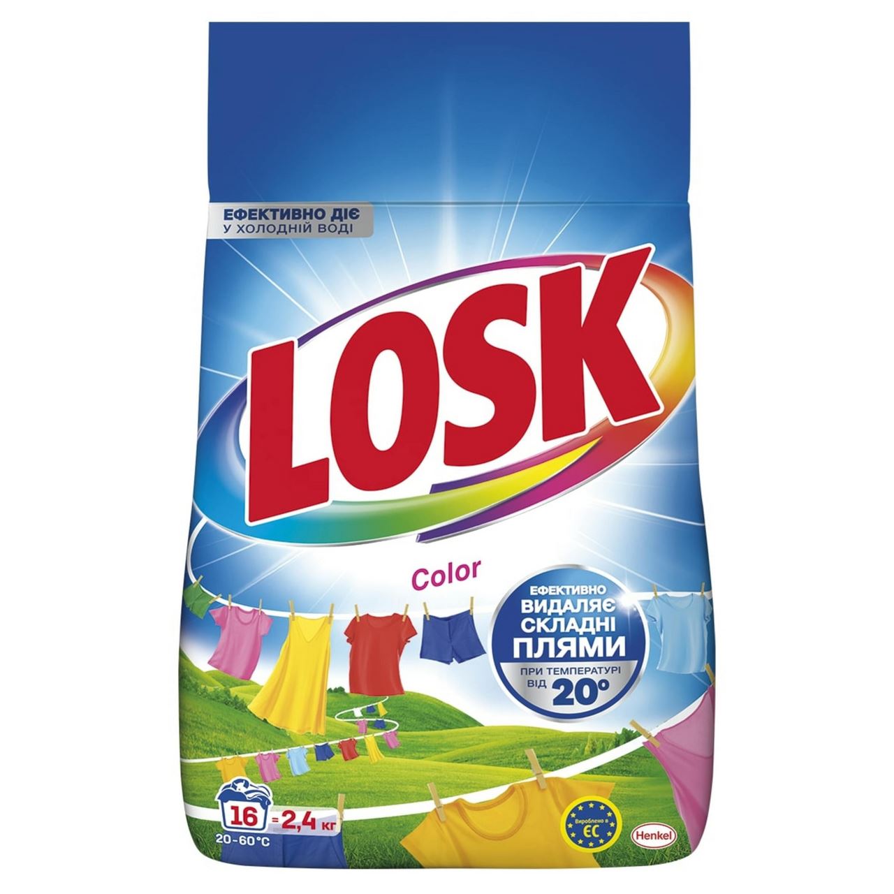 Losk Засіб мийний Color автомат для кольорових речей 2,4 кг 16 циклів прання