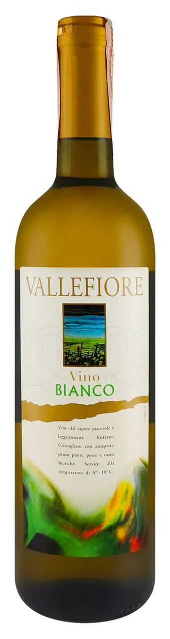 Vallefiore Вино Vino di Tavola Bianco біле сухе 10,5% 0,75л