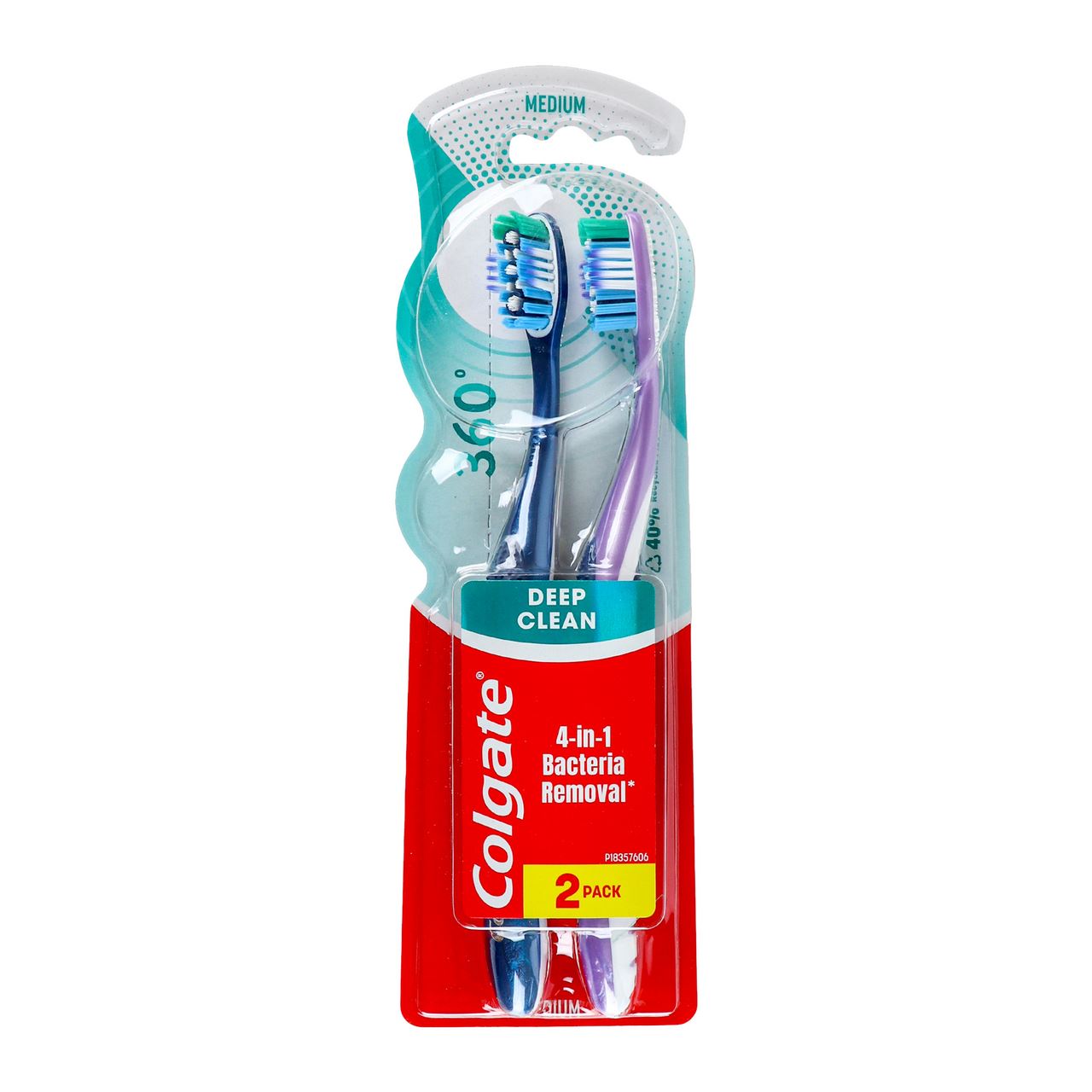 Colgate Щітка зубна 360 Deep Clean medium 2шт/уп
