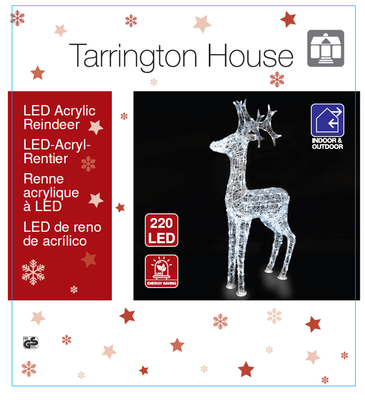 Tarrington House Фігура Олень 220 світлодіодів 150см