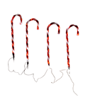 Tarrington House Набір ліхтарів Цукерка 4 прикраси 67см