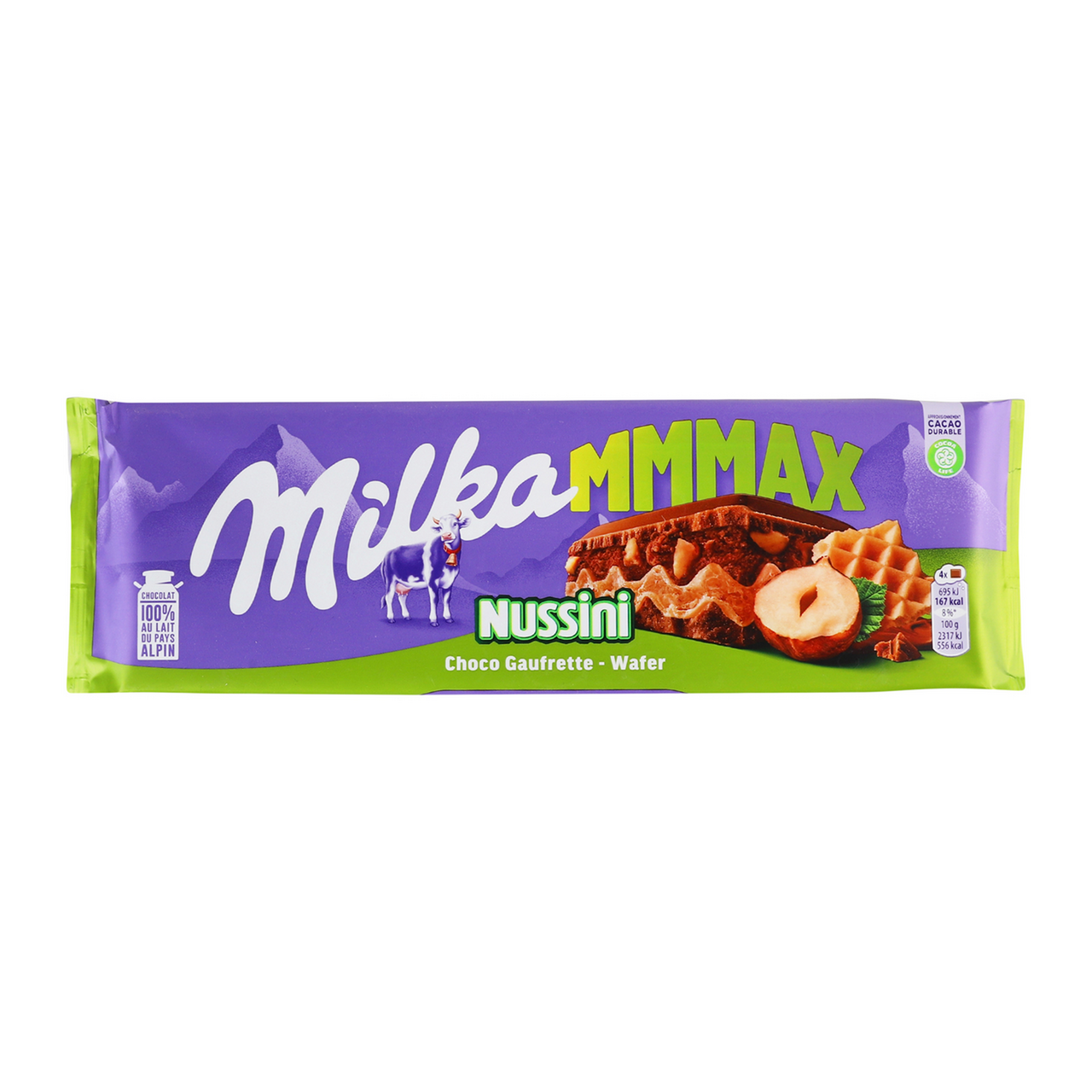 Milka Шоколад Nussini молочний з начинкою з горіх пасти 270г