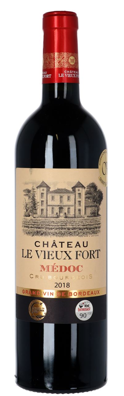 Chateau Le Vieux Fort Вино Medoc Rouge сухе червоне 0,75л