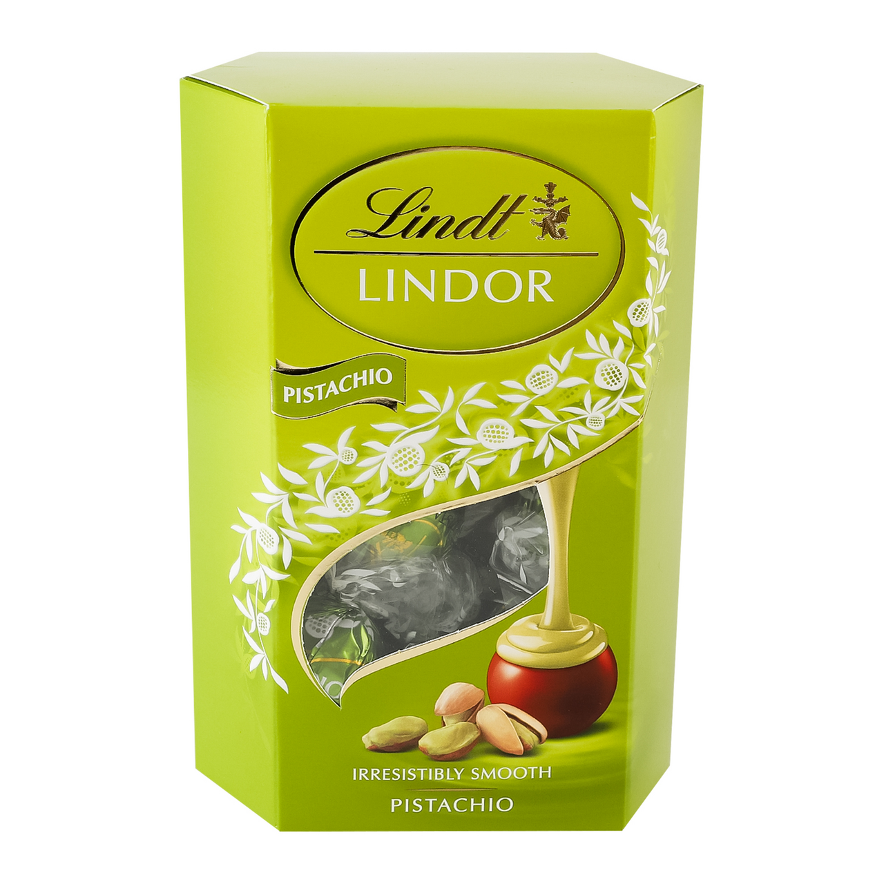 Lindt Цукерки Lindor з молочного шоколаду з фісташковою начинкою 200г