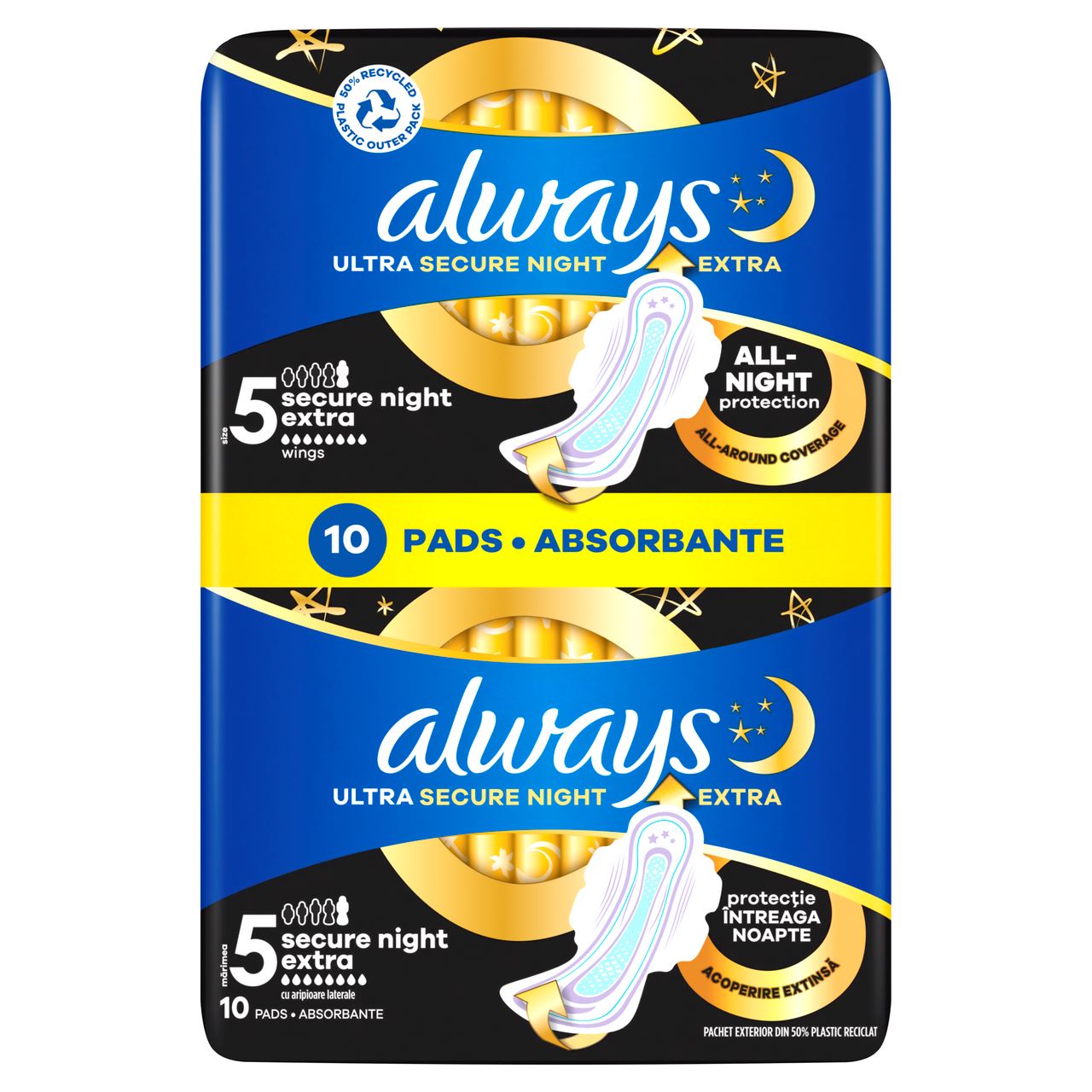 Always Прокладки гігієніч Ultra Secure Night Extra 10шт