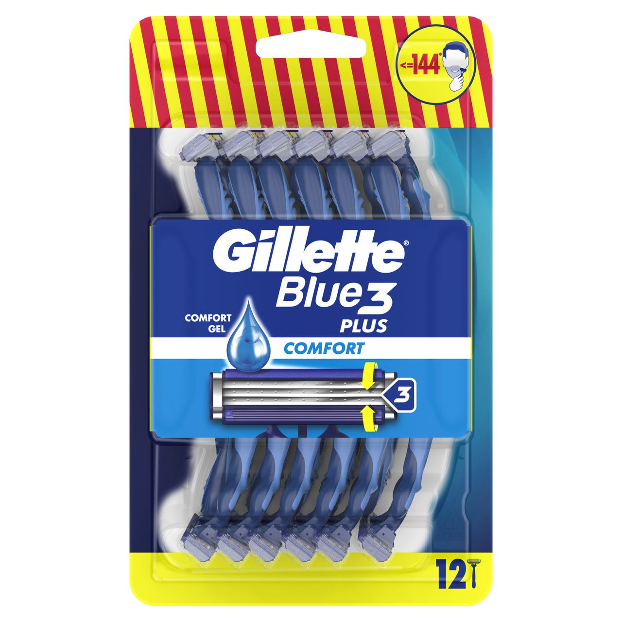 Gillette Бритви Blue 3 Комфорт Плюс одноразовi 9+3шт