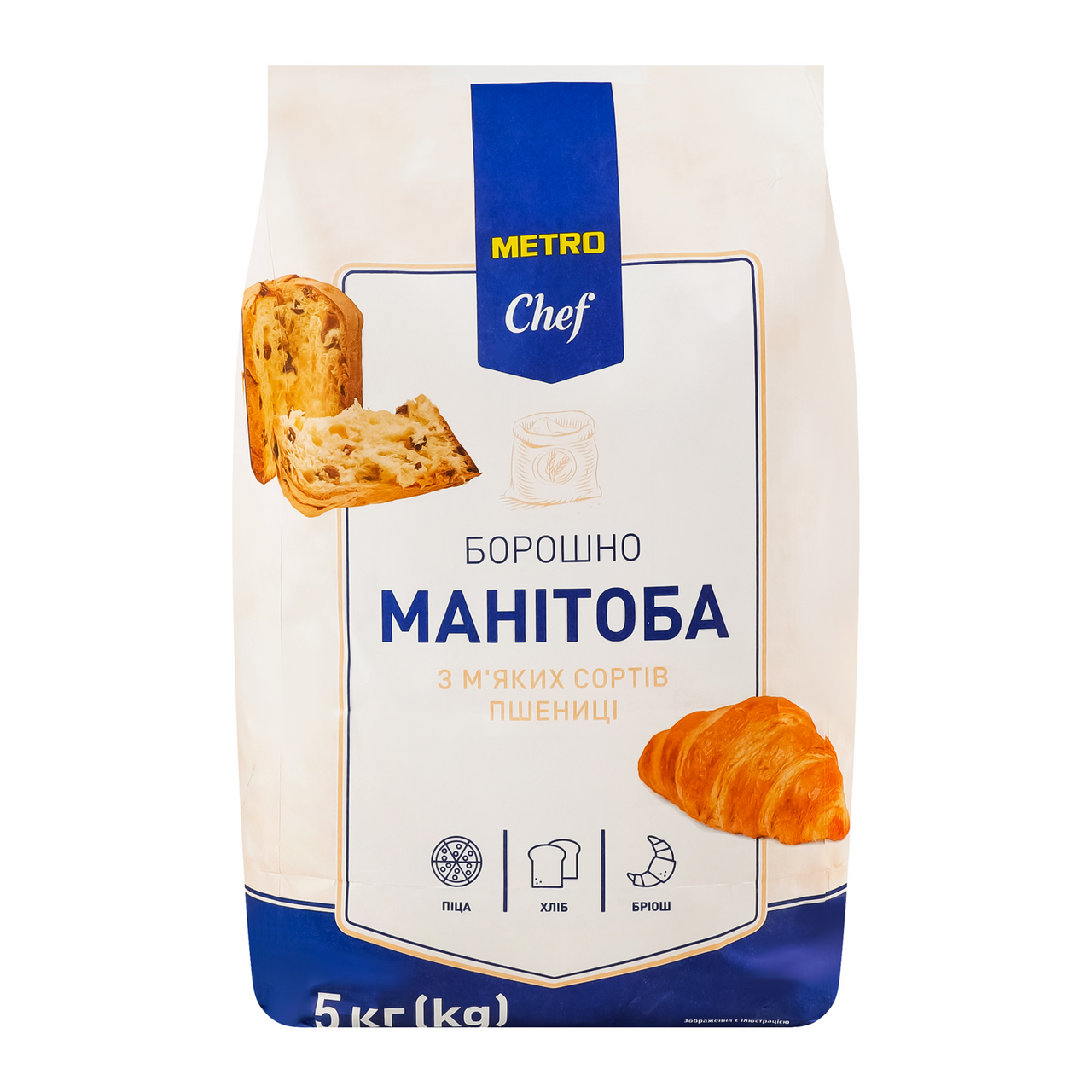 METRO Chef Борошно Манітоба з м`яких сортів пшениці 5кг