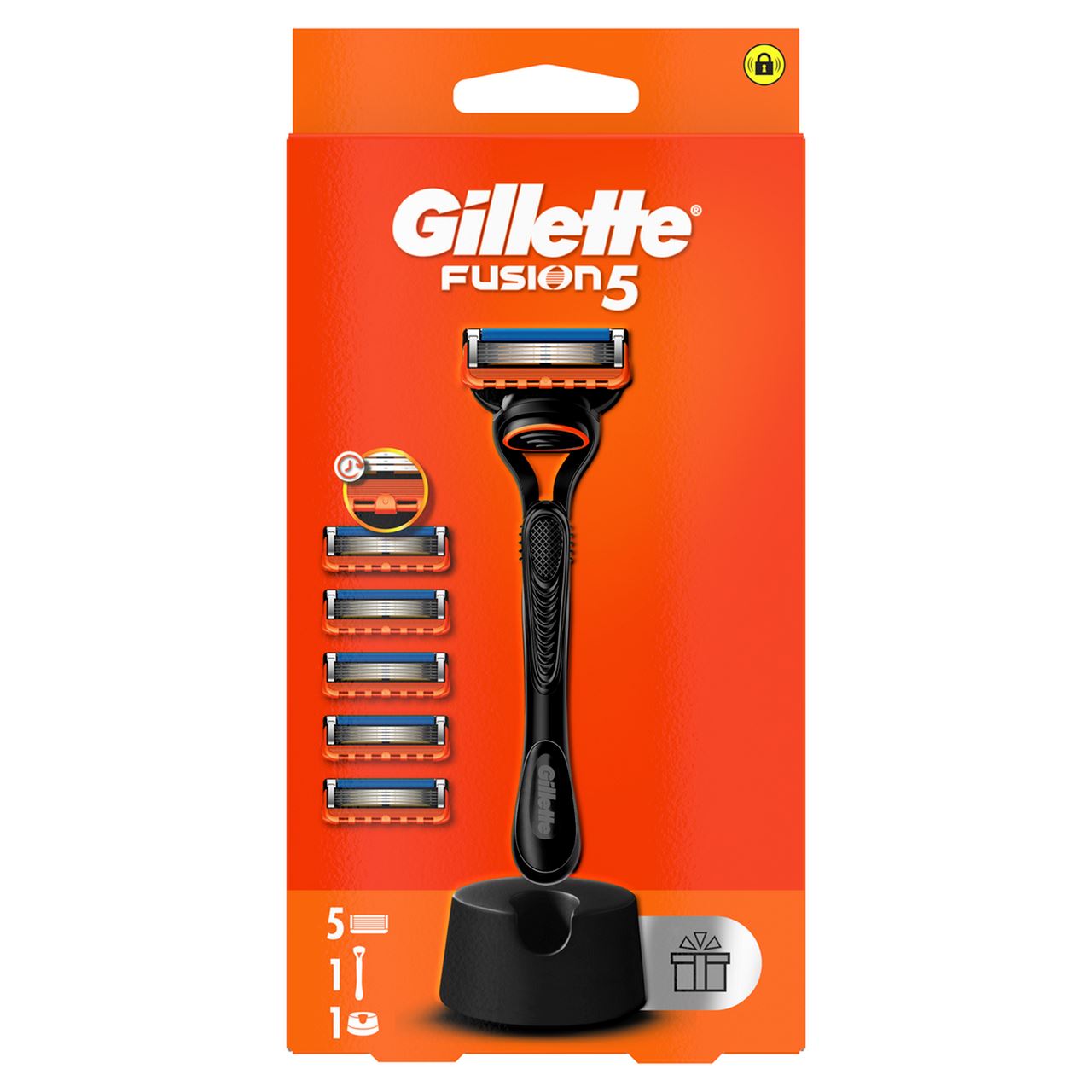 Gillette Бритва Fusion 5 з 5 змінними касетами