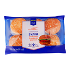 METRO Chef Булки для бургеру з кунжутом розрізані заморожені 6 х 50 г 300г