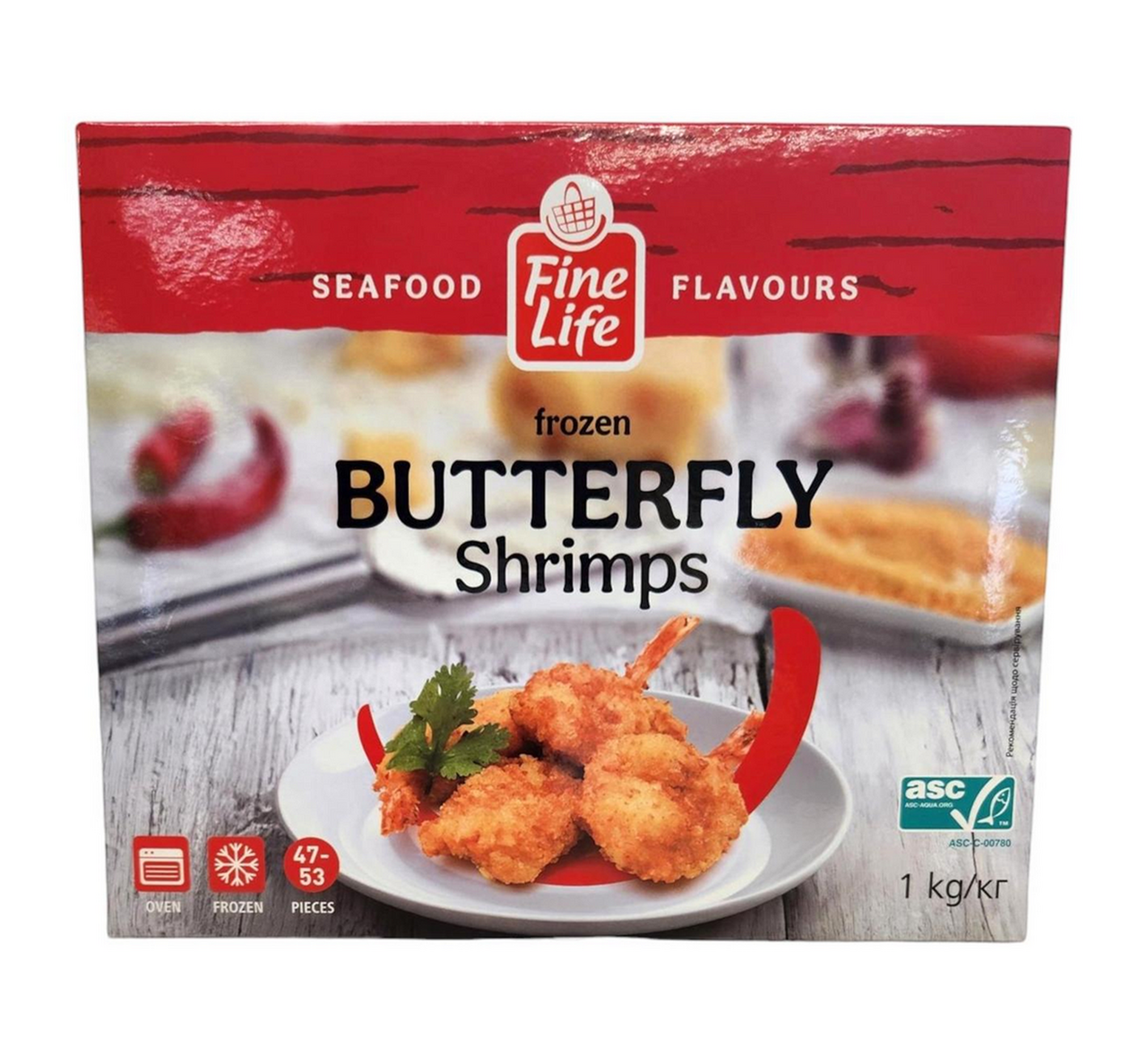 Fine Life Креветка Butterfly в паніровці 47-53 шт заморожена 1кг