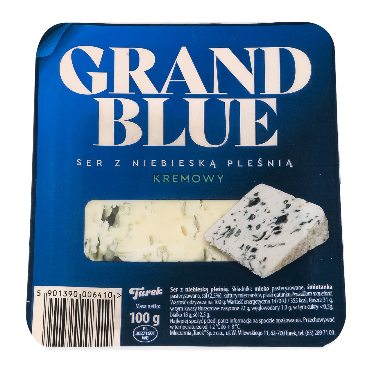 Grand Blue Сир Вершковий з блакитною пліснявою 60% 100г