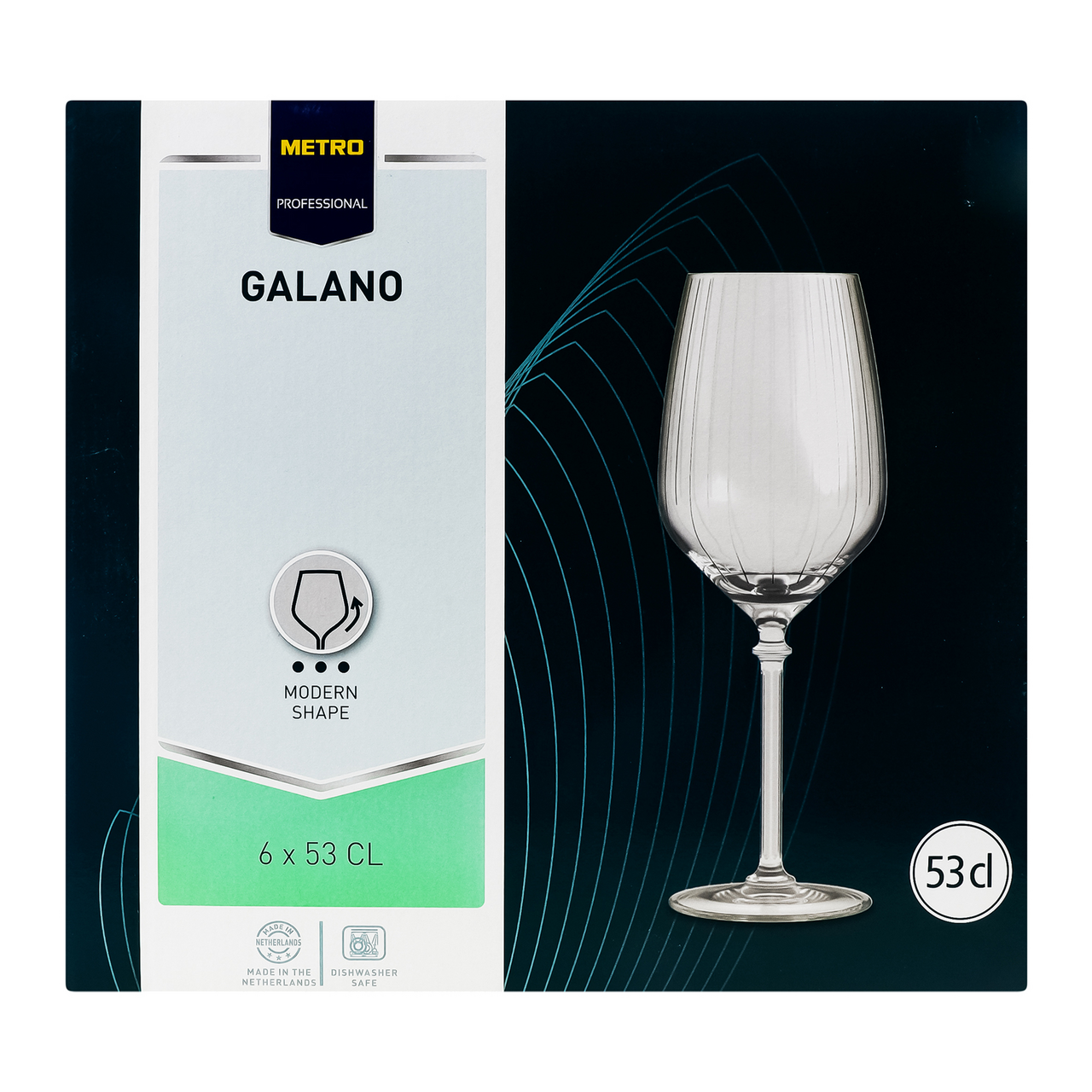 METRO PROFESSIONAL Келихи Galano №172096 для вина 530мл 6шт