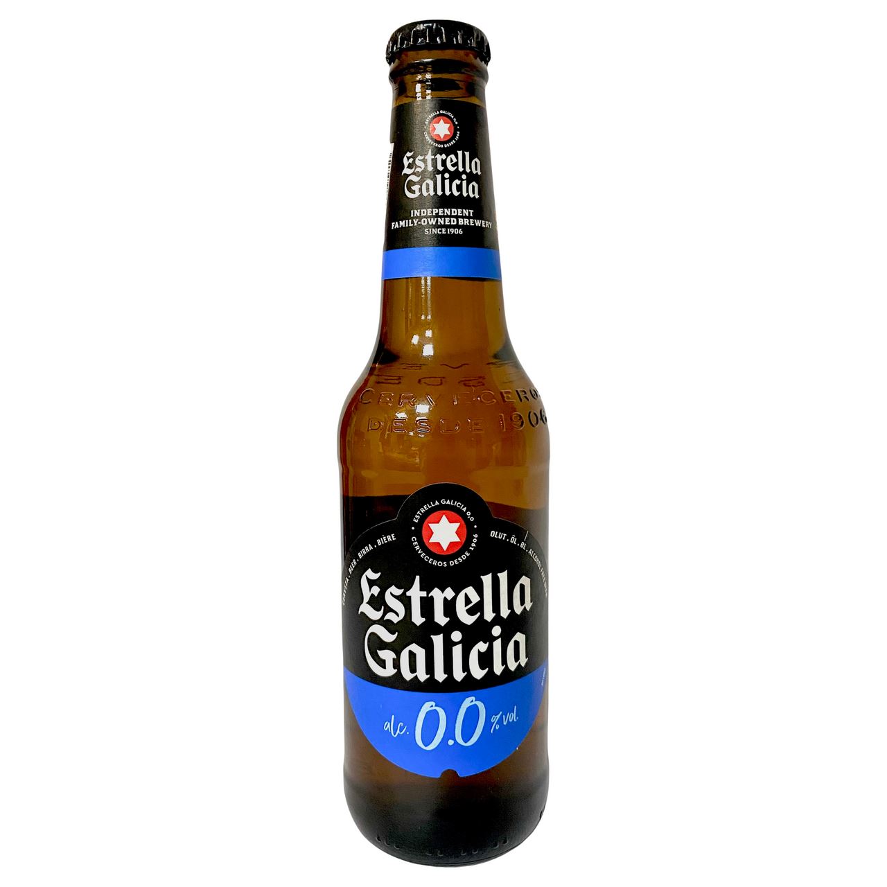Estrella Galicia Пиво скло 0,0% 0,33 л
