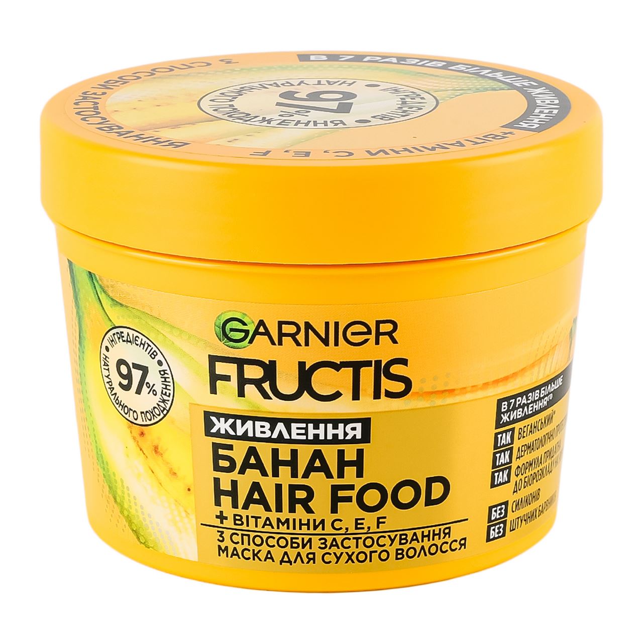 FRUCTÍS Маска для вол Garnier Hair Food Банан Живлення 0,4л