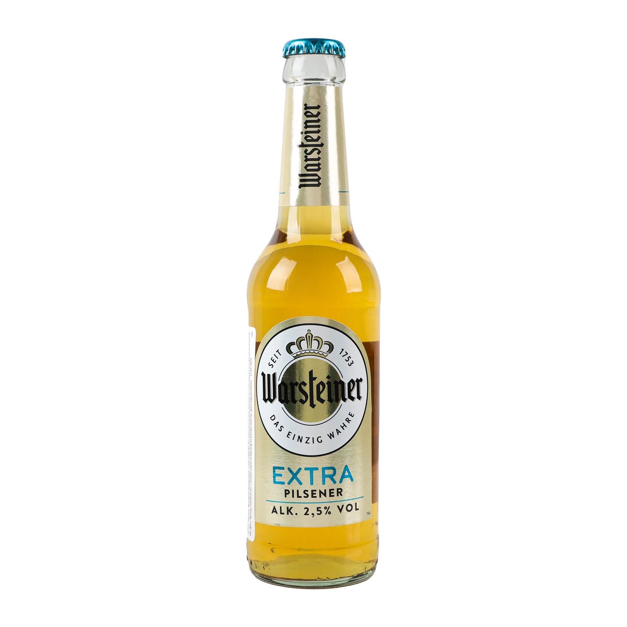 Warsteiner Пиво Extra світле пастеризоване 2,5% 0,33л