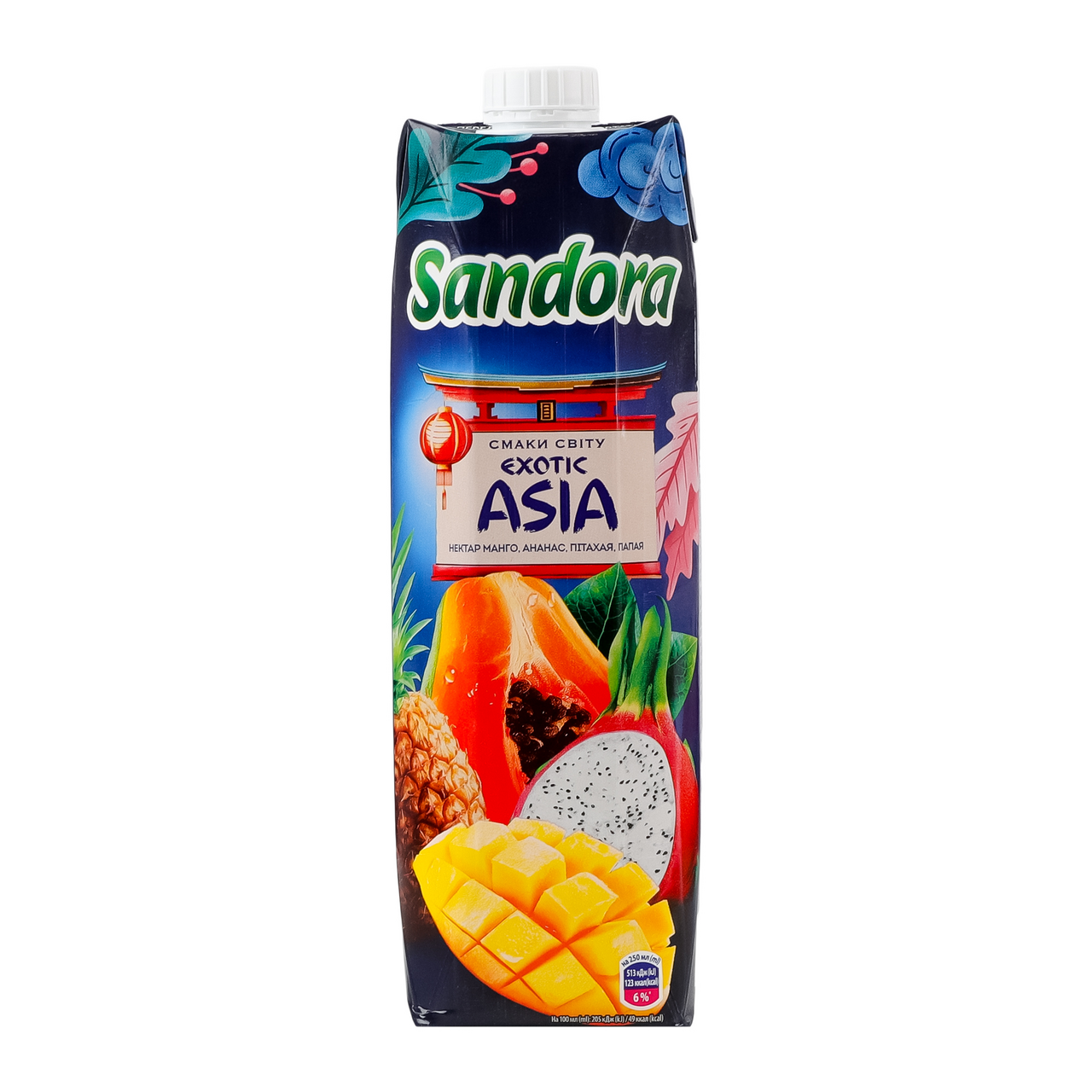 Sandora Нектар Asia Ман-анан-пітах-пап неосв 950мл