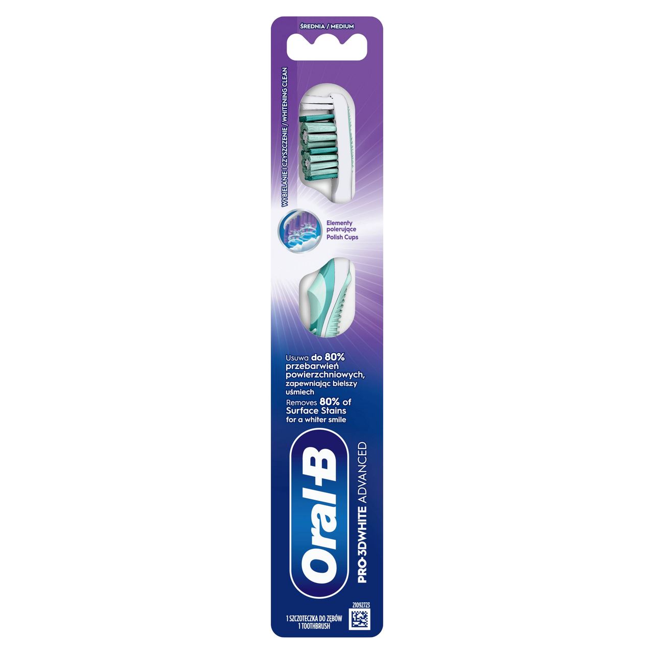 Oral-B Щітка PRO-3D White зубна середня