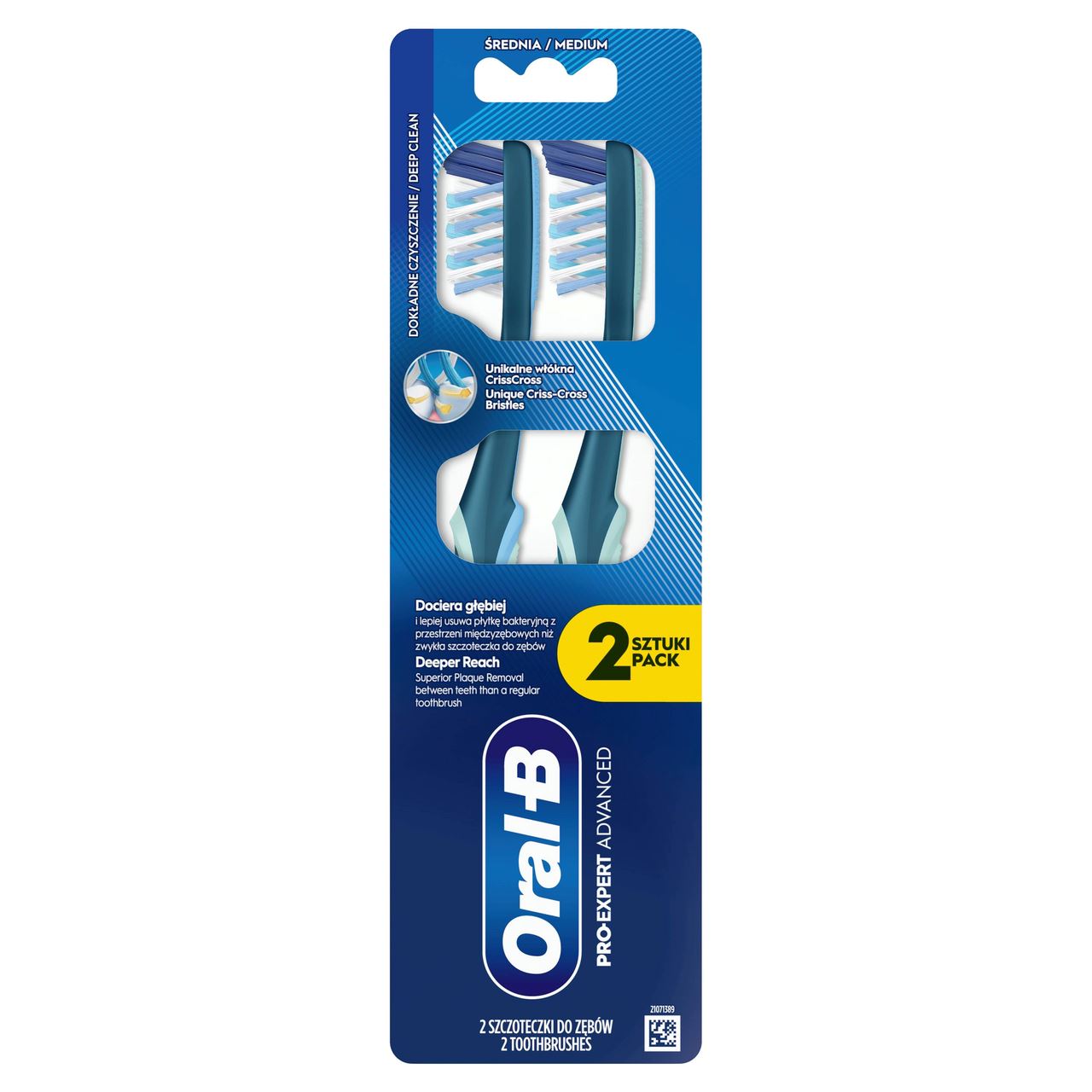 Oral-B Щітка зубна ProExp Адвансд середня 2шт
