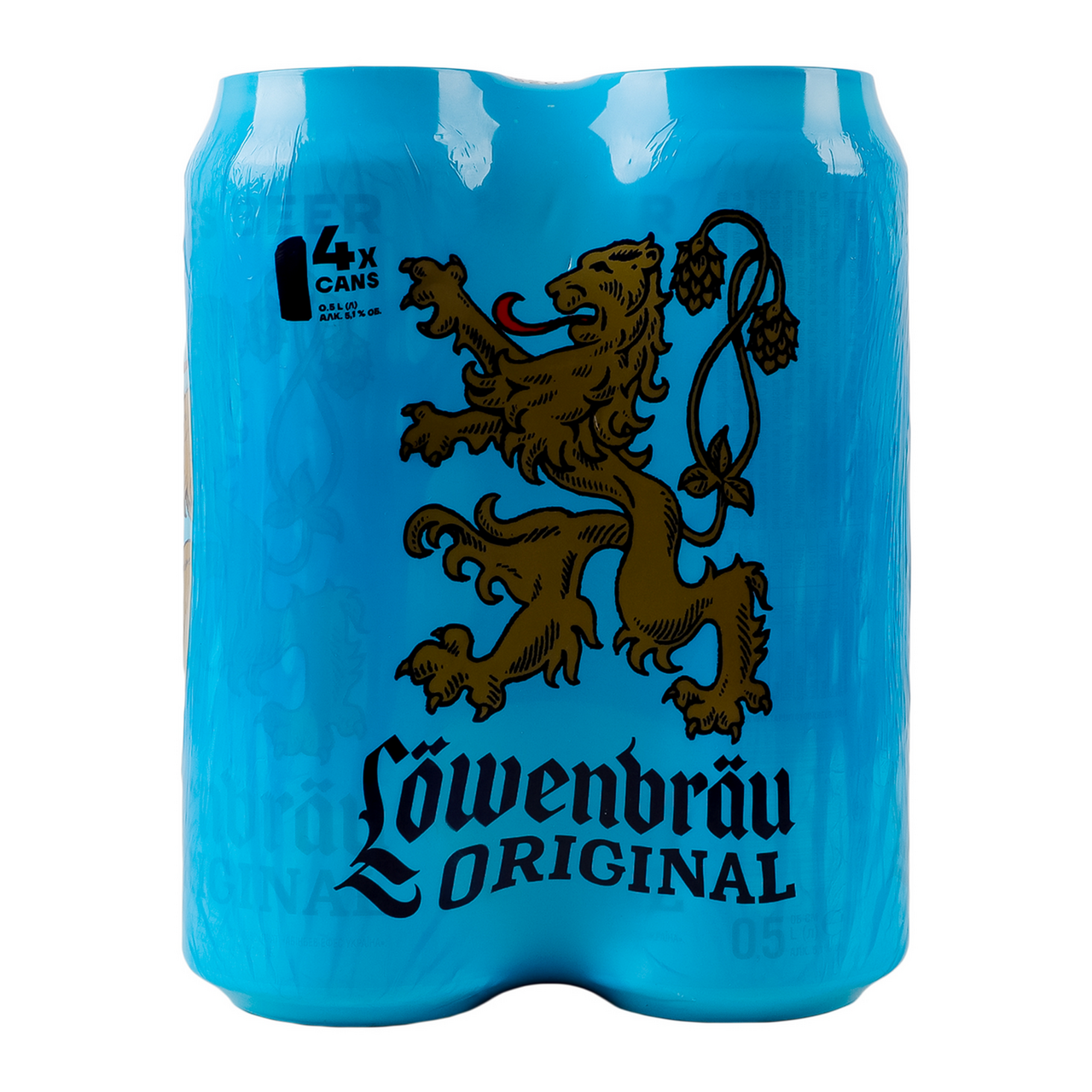 LÖWENBRÄU Original світле пастеризоване 0,5 л × 4