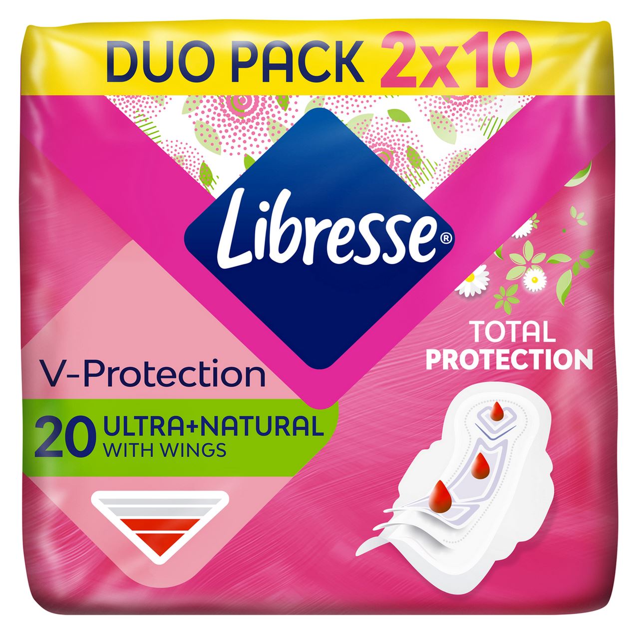 Libresse Прокладки гігієнічні Ultra+Natural 20шт/уп