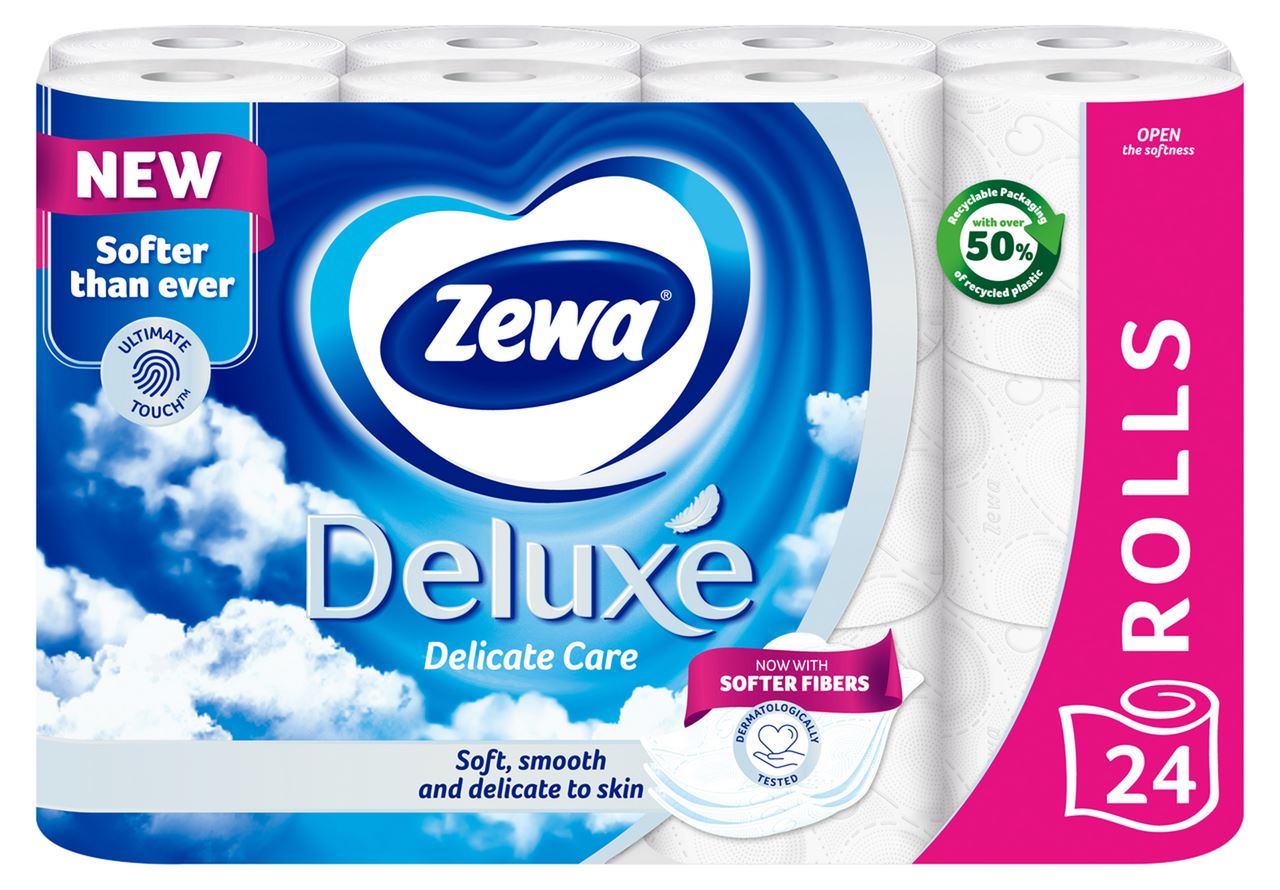 Zewa Папір Deluxe туалетний білий 24 шт