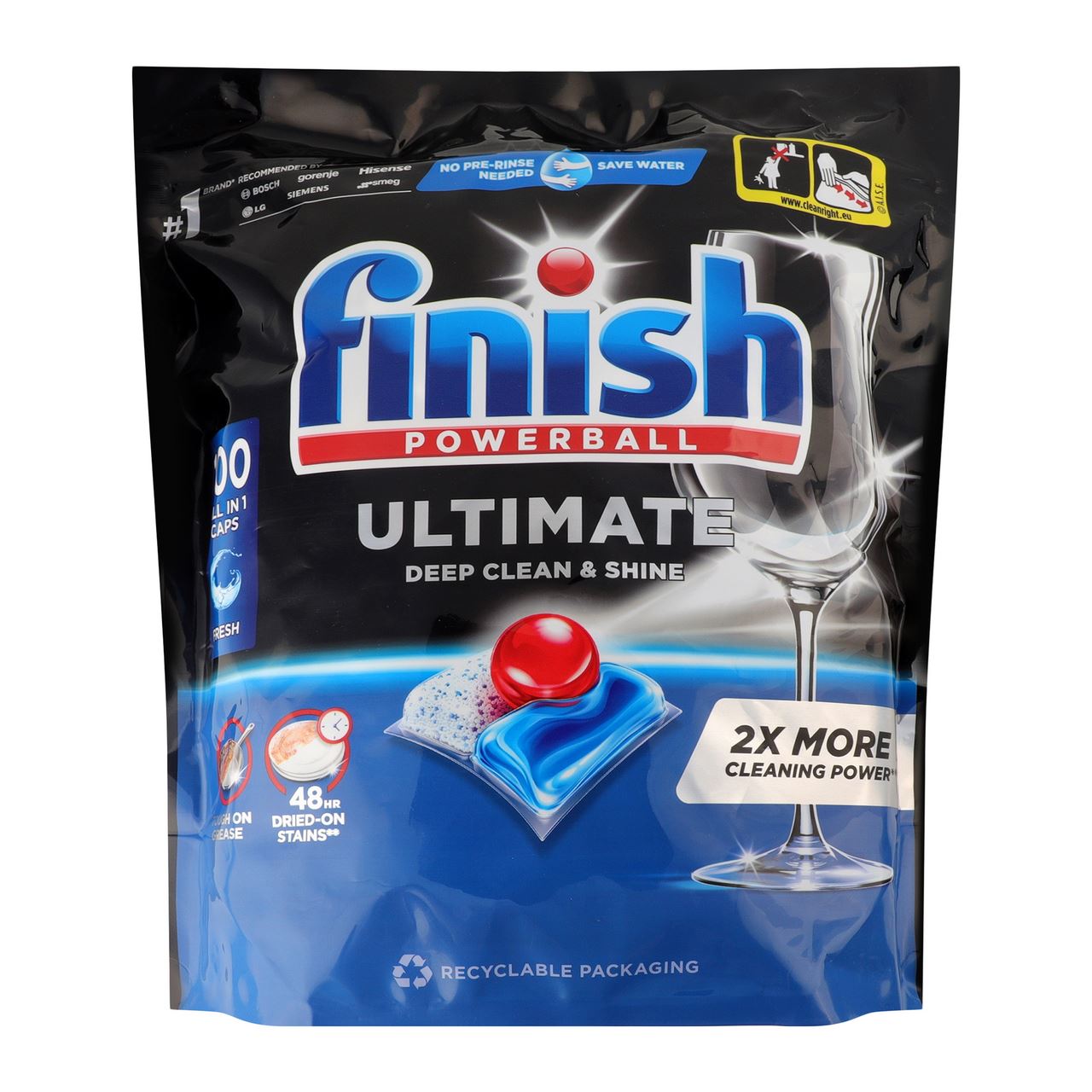 finish Капсули для миття посуду UItimate All in 1 100шт