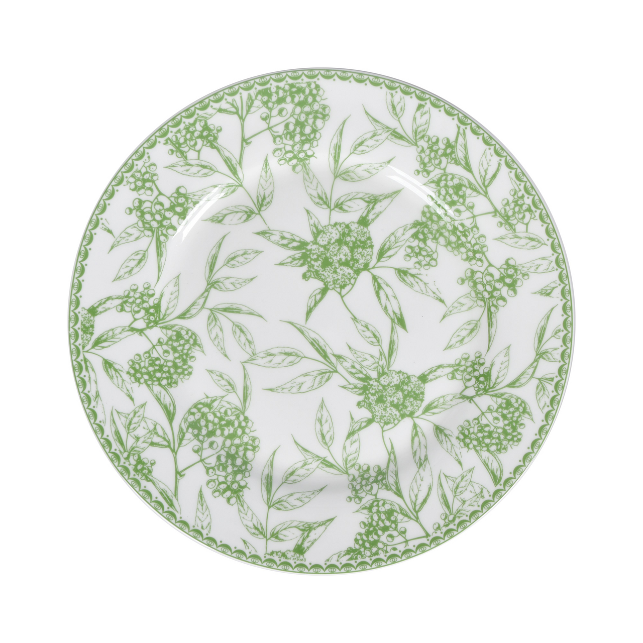 Tarrington House Тарілка десертна Green Floral 20,5 см