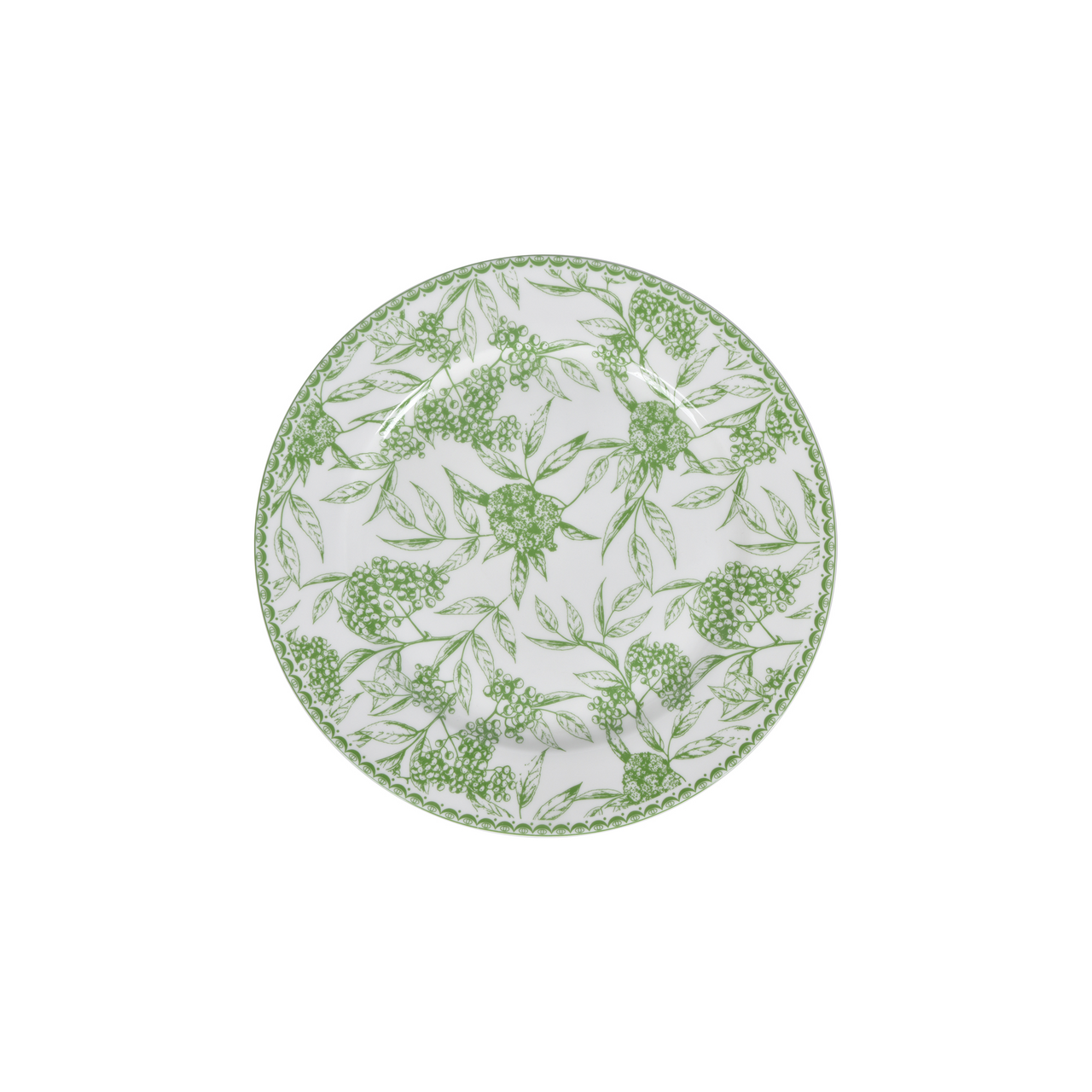 Tarrington House Тарілка обідня Green Floral 26,5 см
