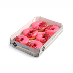 Пончик Rioba Роял Донат з малиновою начинкою випечений швидкозаморожений 6 х 65 г