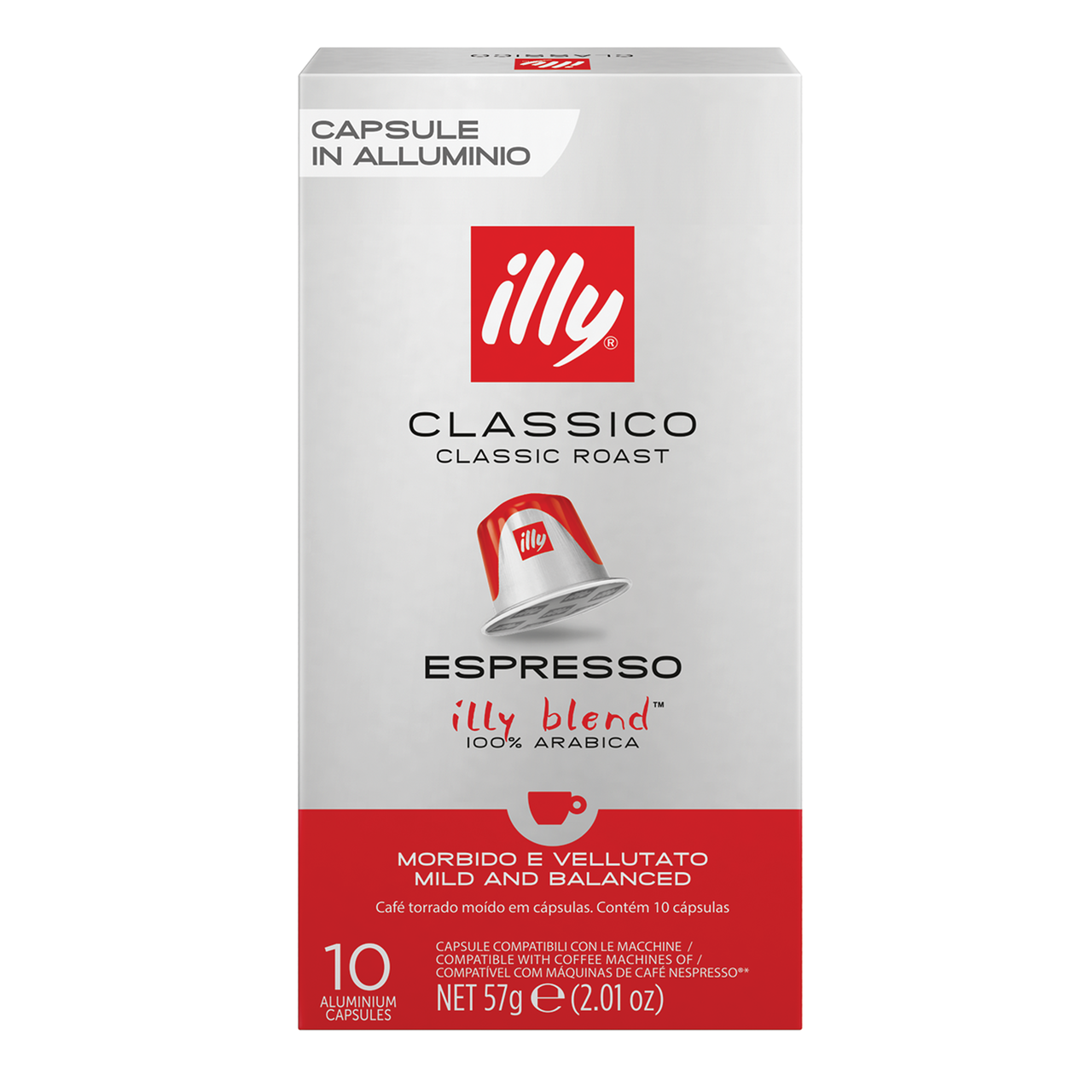 illy Кава в капсулах Classico Espresso 10шт 57г