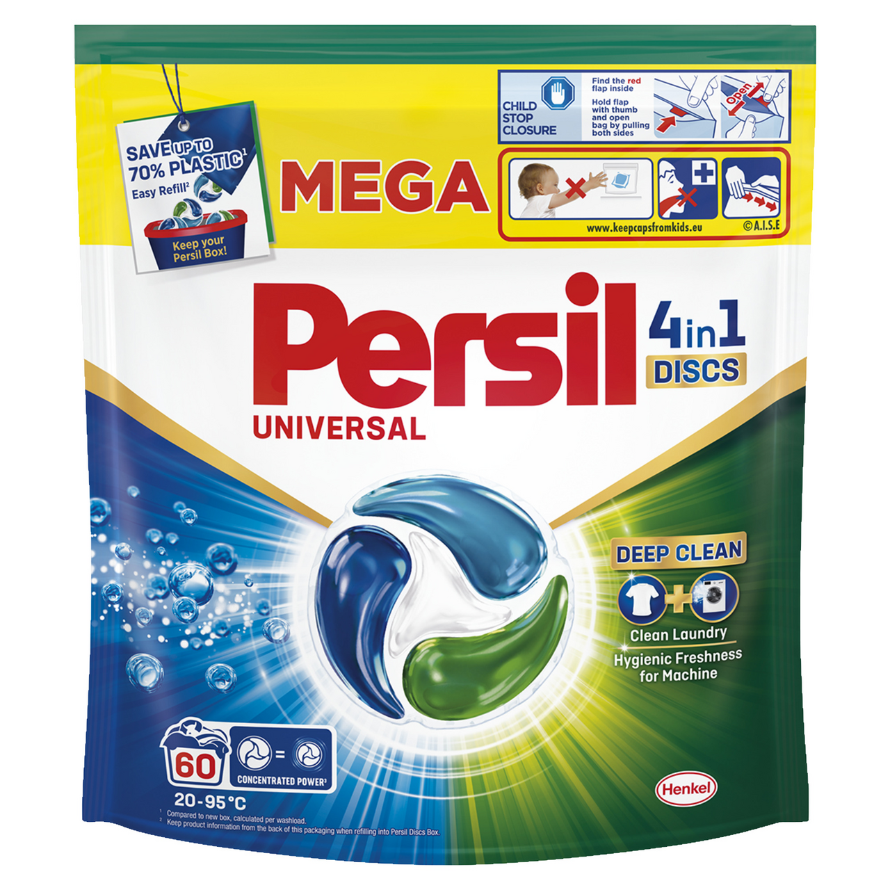Persil Диски Universal Deep Clean 4in1 для прання 60 шт