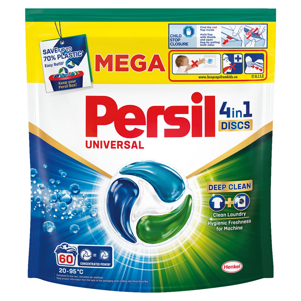 Persil Диски Universal Deep Clean 4in1 для прання 60 шт