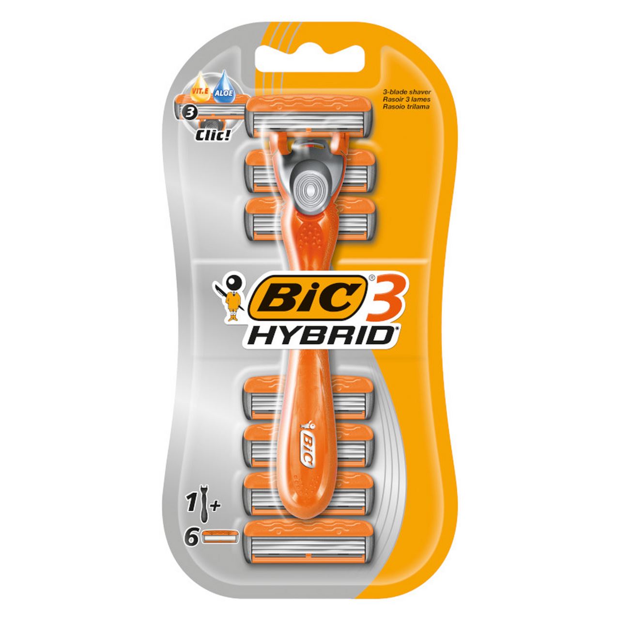 BiC Бритва 3 Hybrid з 6 змінними касетами
