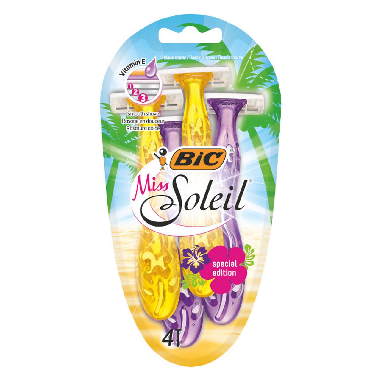 BiC Бритва Miss Soleil Tropical без змінних картриджів 4 шт