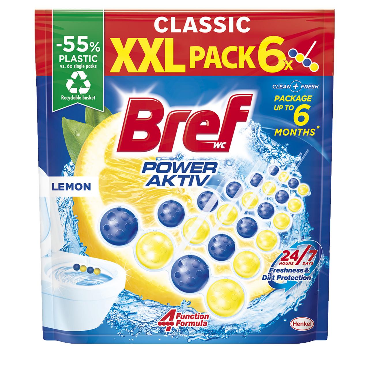 Bref Сила актив Лимон 6х50 г