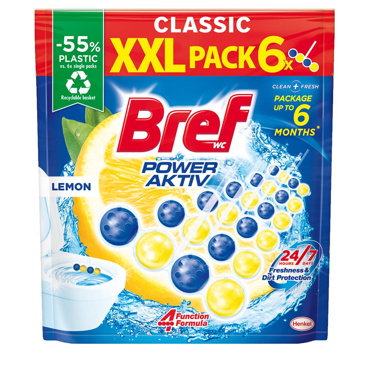 Bref Сила актив Лимон 6х50 г
