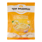 3 ведмеді Вареники з картоплею та вершками 800г