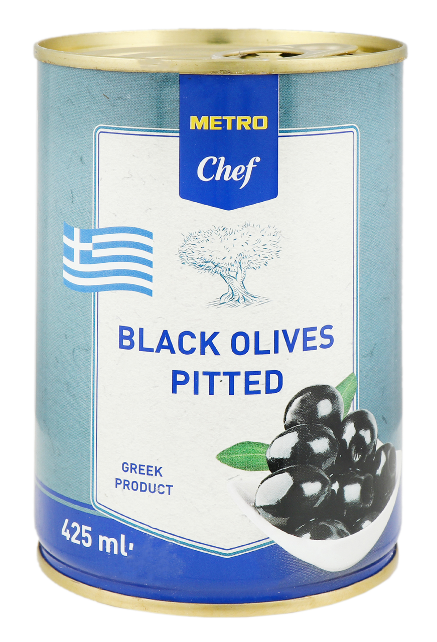 METRO Chef Оливки чорні без кісточки великі 400г