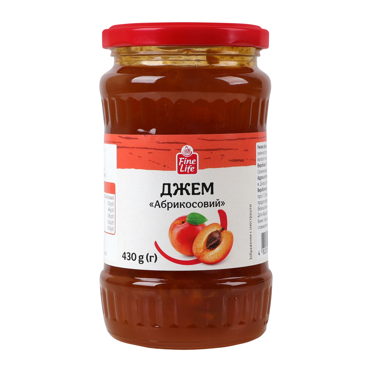 Fine Life Джем Абрикосовий стерилізований 430г