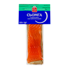 Сьомга Fine Life філе-шматок на шкірі слабосолена 130г