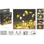 Гірлянда внутрішня 20 світлодіодних ламп колір теплий білий 110см