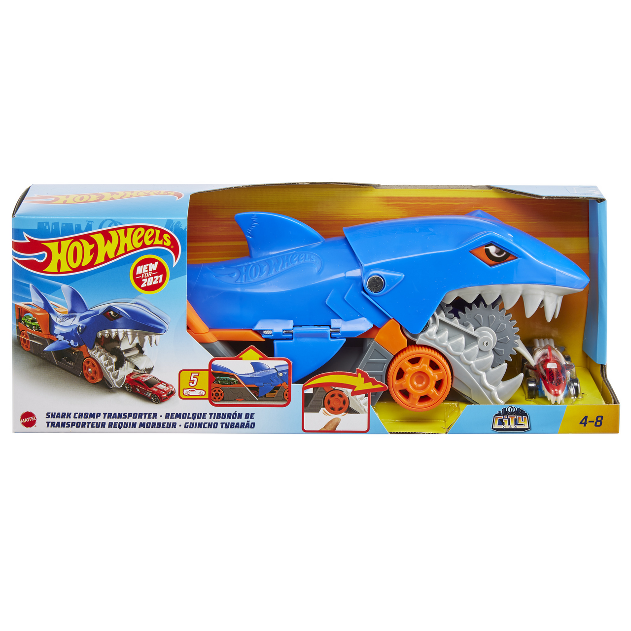 Hot Wheels Вантажівка-транспортер Акуляча паща
