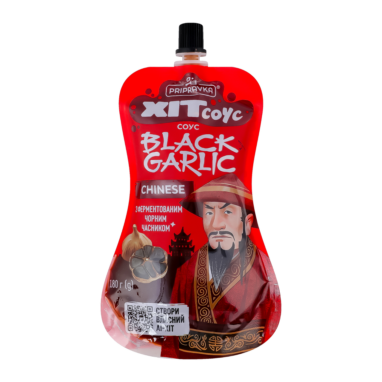 Pripravka Соус Хіт соус Chin Black garlic з часником 180г