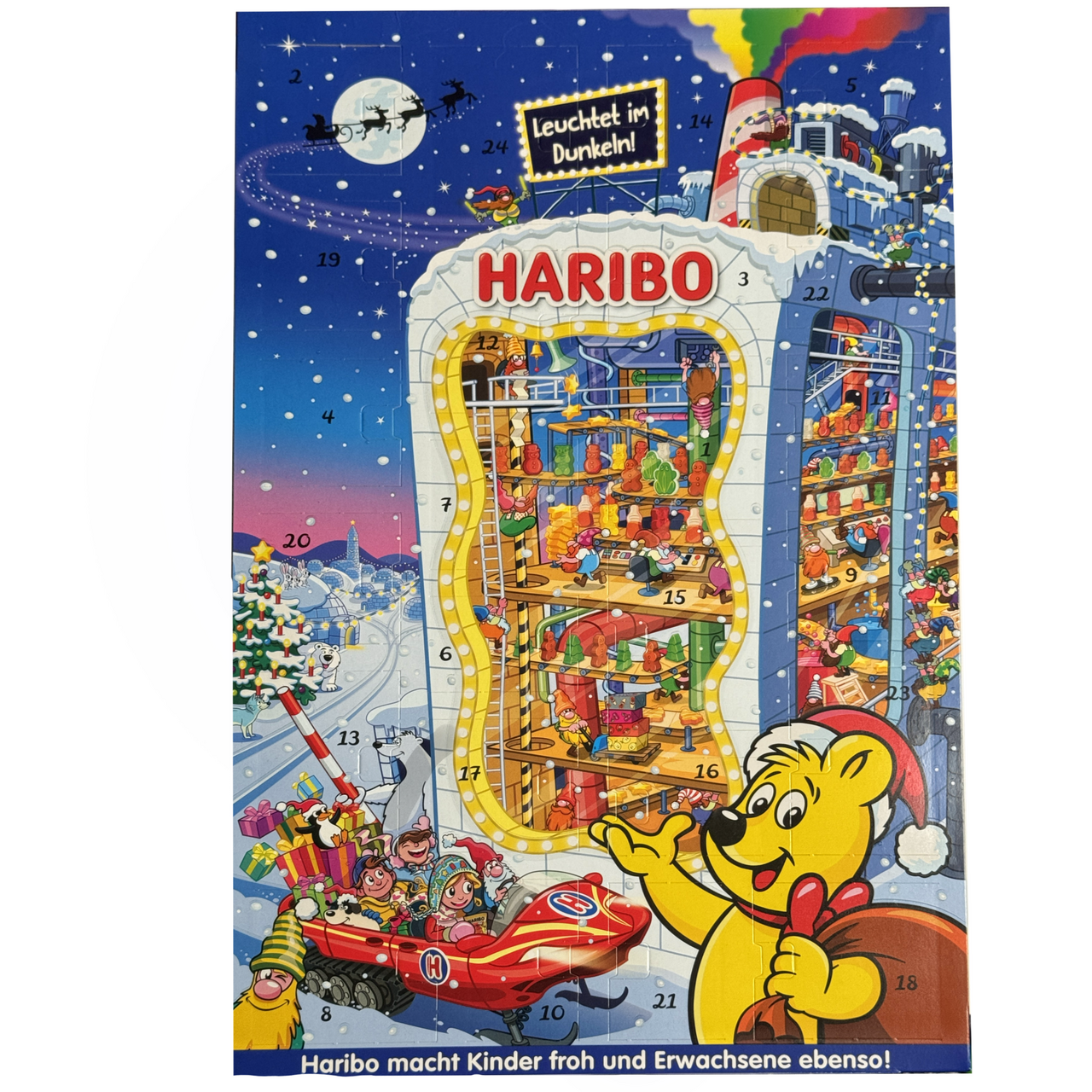 Haribo Адвент календар з цукерками желейно жувальними 300г