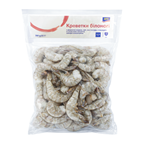 aro Креветка білонога б/голови в панцирі 16/20 шт/фунт (36/45 шт/кг) заморожена 1кг (30% глазурі)