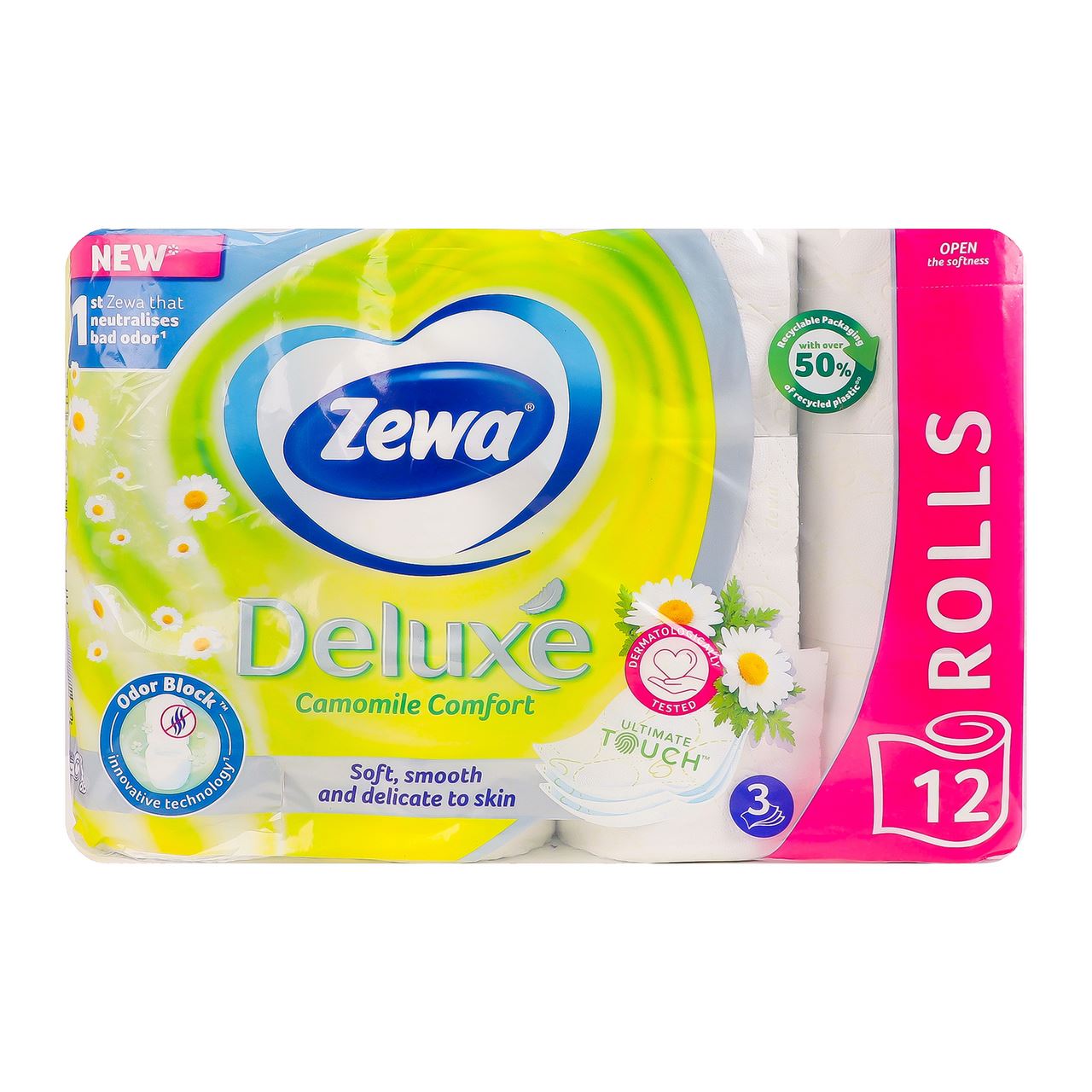 Zewa Папір Deluxe туалетний 3 шари 12 рулонів