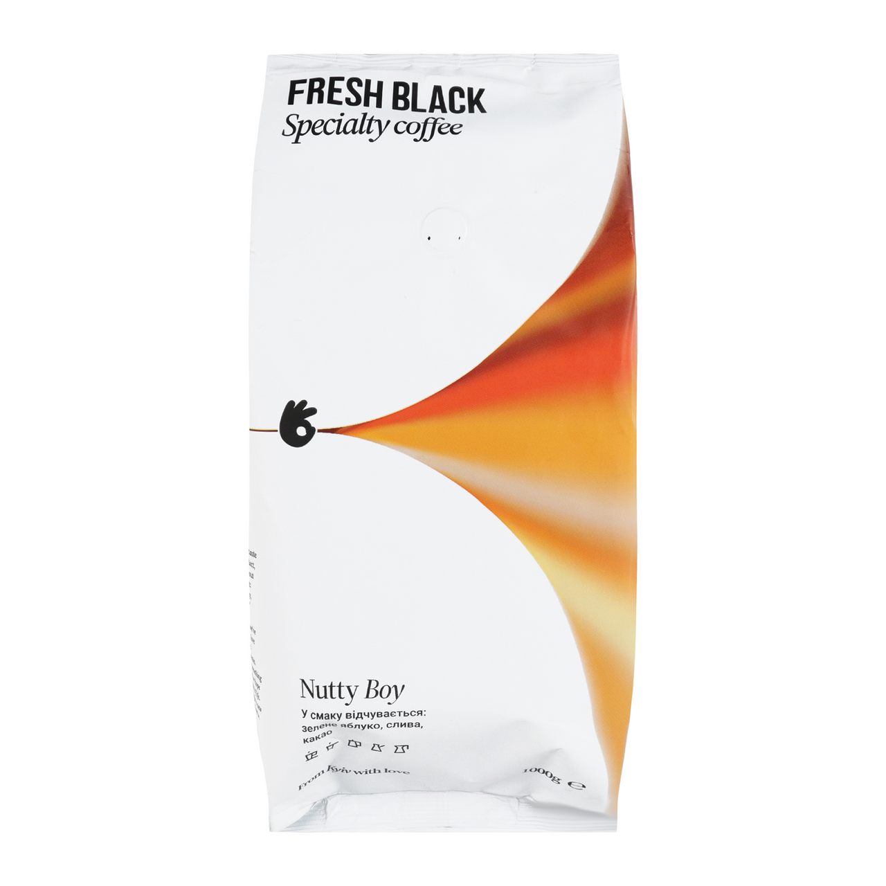 Fresh Black Nutty boy Кава смажена в зернах вищий ґатунок 1кг