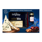 Bergader&Endorfine Набір Сир 60% напівтвердий Еделблу Гурме 0.1кг + Варення вишневе з волоським горіхом 40мл 1шт