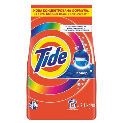 Tide Засіб Аква-Пудра Колор автомат 2,1кг